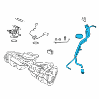 OEM BMW 640i Gran Coupe Plastic Filler Pipe Diagram - 16-11-7-210-792