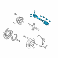 OEM 2016 Hyundai Sonata Caliper Kit-Rear Brake, RH Diagram - 58311-E6A10