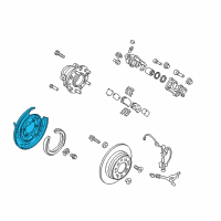 OEM 2019 Hyundai Sonata Cover-Dust Rear, LH Diagram - 58243-C1500