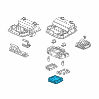 OEM 2016 Honda CR-V Module Assy., Ambient Light & Navigation Mic *YR416L* (MAX IVORY) Diagram - 39180-T0A-A51ZA