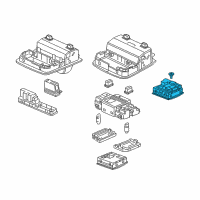 OEM Honda CR-V Switch Assy., Sunroof & Map Light *YR416L* (MAX IVORY) Diagram - 35830-T0A-A01ZA