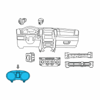 OEM 2013 Jeep Grand Cherokee Cluster-Instrument Panel Diagram - 68186246AB