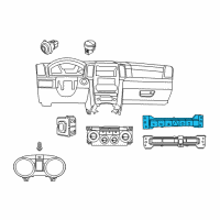 OEM Jeep Grand Cherokee Switch-6 Gang Diagram - 56046294AB