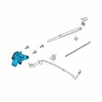 OEM 2010 Nissan Rogue Motor Assy-Rear Window Wiper Diagram - 28710-ED500