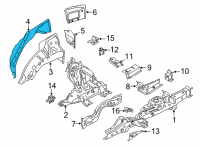 OEM 2020 BMW X6 WHEELHOUSING, REAR, OUTER SE Diagram - 41-00-9-498-780