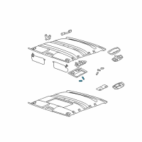 OEM 2006 Ford Freestyle Roof Lamp Bulb Diagram - 4F9Z-13466-AA