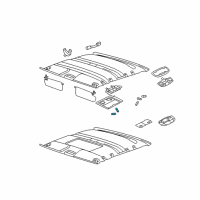 OEM 2007 Mercury Montego Roof Lamp Bulb Diagram - 4F9Z-13466-AA