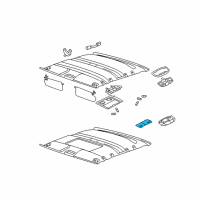 OEM 2006 Mercury Montego Roof Lamp Lens Diagram - 4F9Z-13783-AA