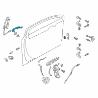 OEM 2015 Lincoln MKZ Handle, Outside Diagram - GP5Z-5422404-AAPTM