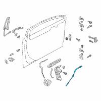 OEM 2019 Lincoln MKZ Lock Cable Diagram - DP5Z-54221A00-A