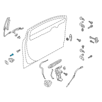 OEM 2017 Lincoln MKC Lower Striker Screw Diagram - -W703283-S437M