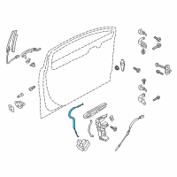 OEM 2018 Lincoln MKZ Release Cable Diagram - DP5Z-54221A00-C