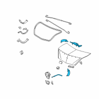 OEM 2009 Acura TL Cable, Trunk Opener Diagram - 74880-TK4-A01
