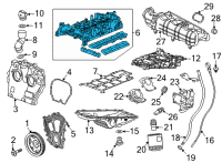 OEM GMC Sierra 1500 Valve Cover Diagram - 12695573