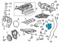 OEM 2022 Cadillac CT4 Oil Filter Housing Diagram - 12706076