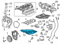 OEM GMC Sierra 1500 Oil Pan Diagram - 12713653