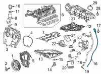 OEM 2021 GMC Sierra 1500 Dipstick Diagram - 12711329