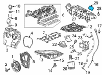 OEM 2020 Cadillac CT4 Intake Manifold Seal Diagram - 12663540