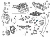 OEM Chevrolet SEAL, ENG OIL CLR Diagram - 12670864