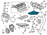 OEM GMC Sierra 1500 Oil Pan Diagram - 12694325