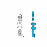 OEM 2004 Hyundai Tiburon Strut Assembly, Front, Left Diagram - 54651-2C250