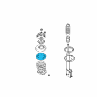 OEM Hyundai Tiburon Pad-Front Spring, Upper Diagram - 54623-2C000--DS