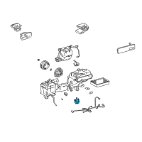 OEM Lexus LS430 Damper Servo Sub-Assembly (For Cooling Unit) Diagram - 87106-30420