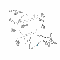 OEM 2012 Buick LaCrosse Lock Cable Diagram - 13249519