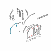 OEM 2010 GMC Canyon Weatherstrip On Body Diagram - 19210208