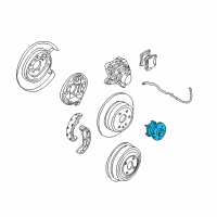 OEM 2005 Saturn L300 Rear Wheel Bearing Diagram - 7470617