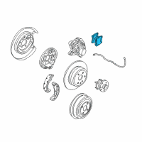 OEM Saturn LS Rear Pads Diagram - 22678482