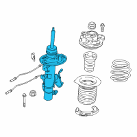 OEM 2020 BMW X3 SPRING STRUT FRONT LEFT VDC Diagram - 37-10-6-893-783