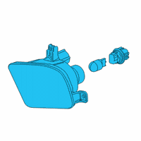 OEM 2022 Honda Passport Light Assy., L. FR. Turn Diagram - 33350-THR-A01