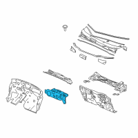 OEM 2012 Honda Insight Insulator, Dashboard (Outer) Diagram - 74251-TM8-A10