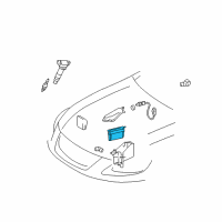 OEM Lexus GS460 Engine Control Computer Diagram - 89661-30L60