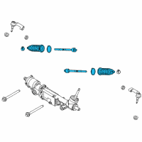 OEM Lincoln Inner Tie Rod Diagram - FL3Z-3280-A
