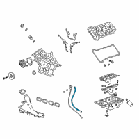 OEM 2019 Cadillac CT6 Oil Tube Diagram - 12690680