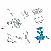 OEM 2020 Cadillac CT6 Oil Pan Diagram - 12700106