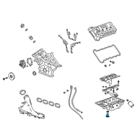 OEM Cadillac Oil Level Sensor Diagram - 12627008