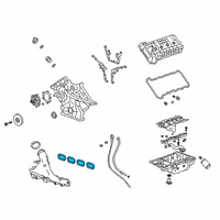 OEM Cadillac CT6 Manifold Gasket Diagram - 12666814