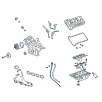 OEM 2019 Cadillac CT6 Dipstick Diagram - 12700103