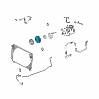 OEM Lexus GS400 Rotor Sub-Assy, Magnet Clutch Diagram - 88412-3A030