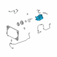 OEM Lexus GS430 Reman Compressor Diagram - 88320-3A231-84