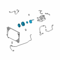 OEM 2002 Lexus GS300 Clutch Assembly, Magnet Diagram - 88410-3A220