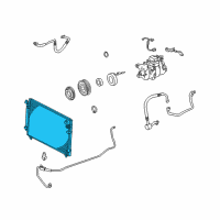 OEM Lexus GS400 CONDENSER Assembly Diagram - 88460-30790