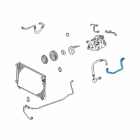OEM Lexus GS400 Pipe, Cooler Refrigerant Suction, A Diagram - 88727-3F080