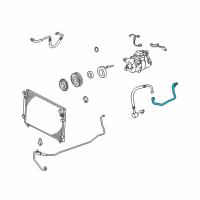 OEM Lexus GS300 Tube Sub-Assembly, Suction Diagram - 88707-30580