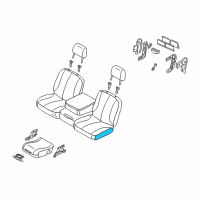 OEM 2005 Dodge Ram 3500 Pad-Front Seat Cushion Diagram - 5127750AA