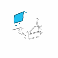 OEM 2010 Toyota Yaris Door Weatherstrip Diagram - 67862-52160