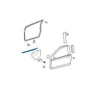 OEM Toyota Belt Molding Diagram - 68160-52130